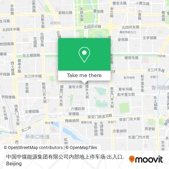 中国中煤能源集团有限公司内部地上停车场-出入口 map