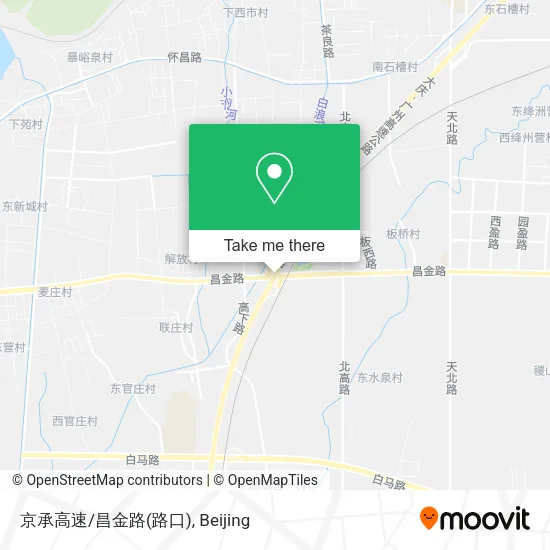 京承高速/昌金路(路口) map