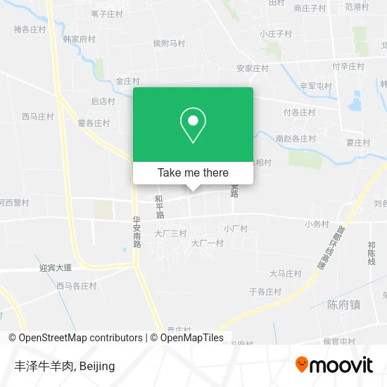 丰泽牛羊肉 map