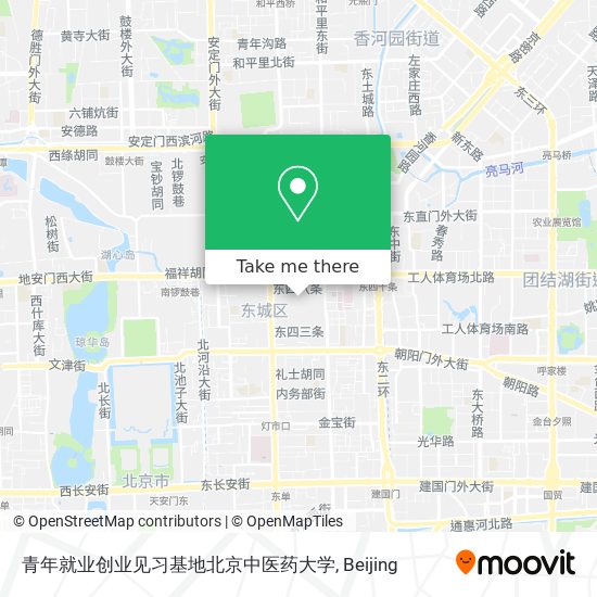 青年就业创业见习基地北京中医药大学 map