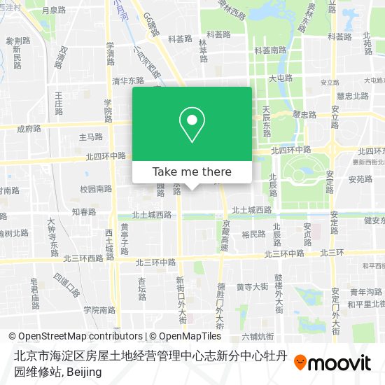 北京市海淀区房屋土地经营管理中心志新分中心牡丹园维修站 map