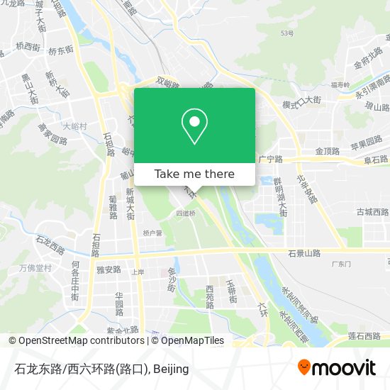石龙东路/西六环路(路口) map