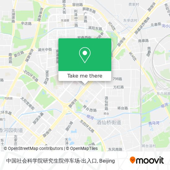 中国社会科学院研究生院停车场-出入口 map