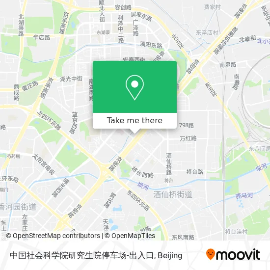 中国社会科学院研究生院停车场-出入口 map