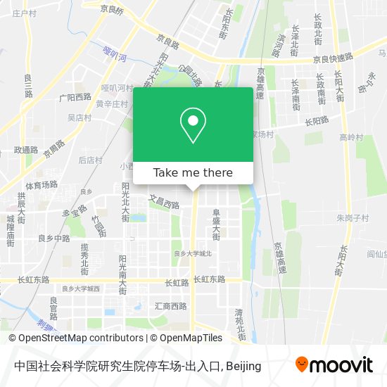 中国社会科学院研究生院停车场-出入口 map
