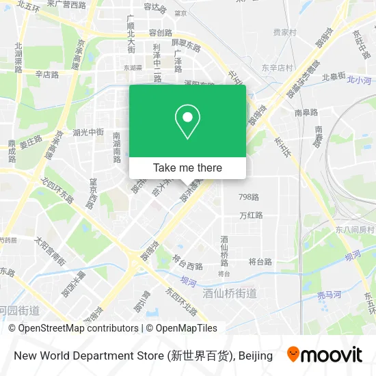 New World Department Store (新世界百货) map
