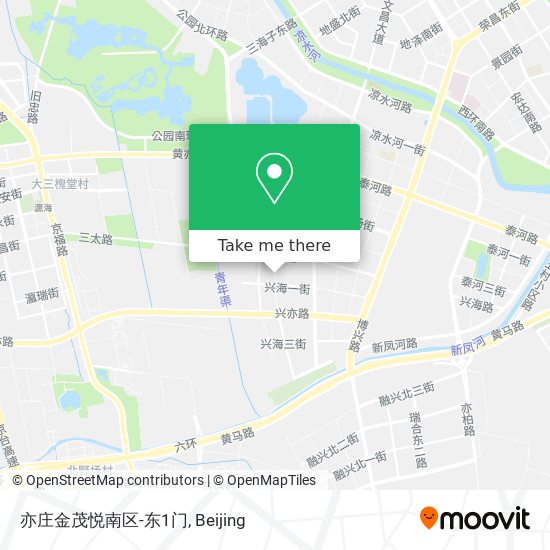 亦庄金茂悦南区-东1门 map