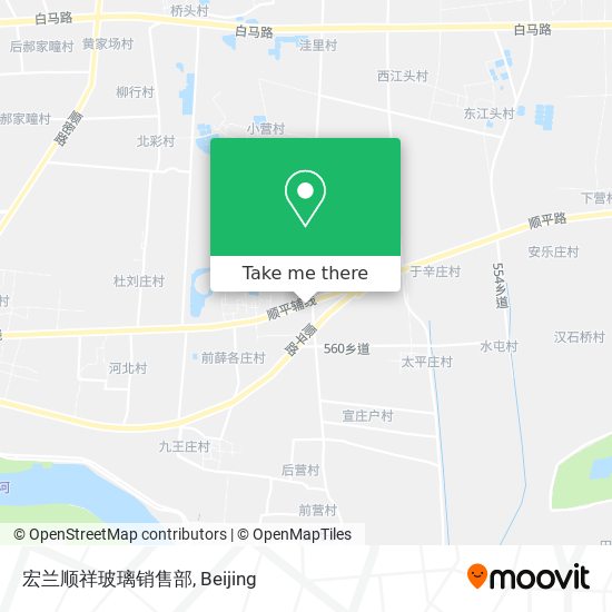 宏兰顺祥玻璃销售部 map