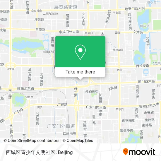 西城区青少年文明社区 map