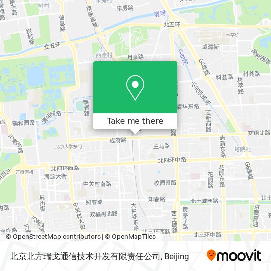 北京北方瑞戈通信技术开发有限责任公司 map