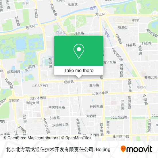 北京北方瑞戈通信技术开发有限责任公司 map