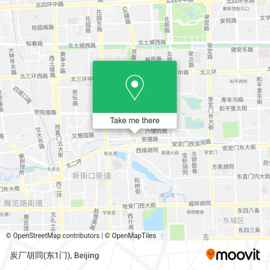 炭厂胡同(东1门) map