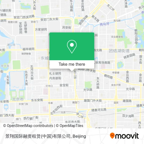 景翔国际融资租赁(中国)有限公司 map