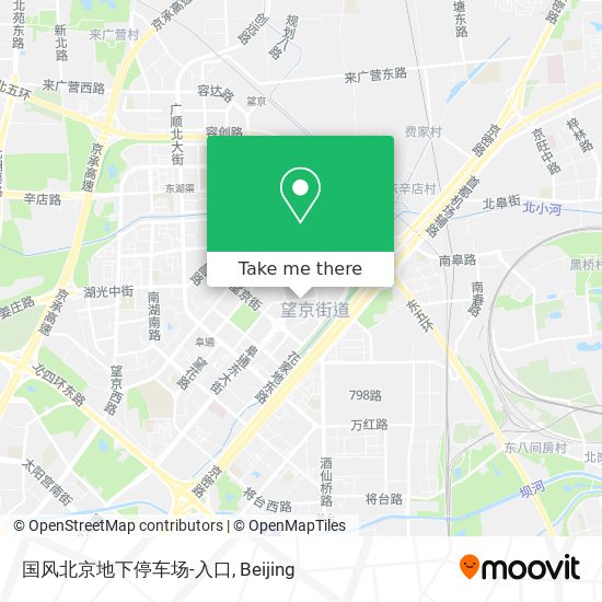 国风北京地下停车场-入口 map