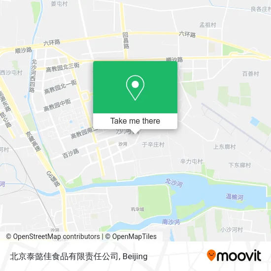 北京泰懿佳食品有限责任公司 map
