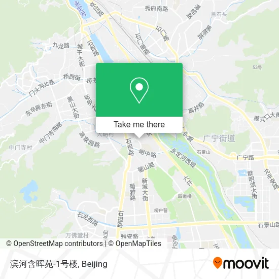滨河含晖苑-1号楼 map