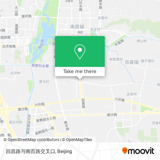 回昌路与南百路交叉口 map