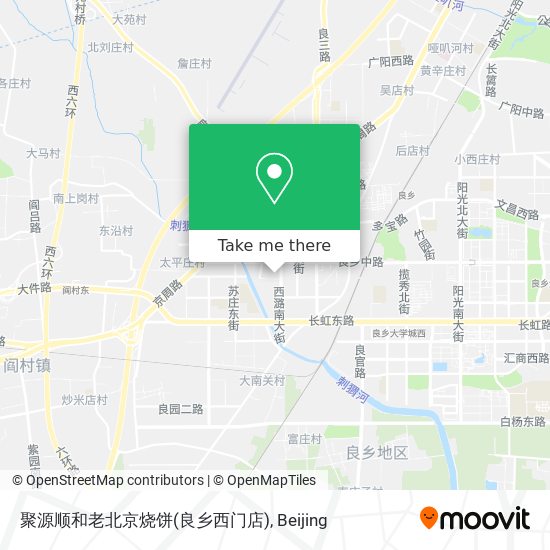 聚源顺和老北京烧饼(良乡西门店) map