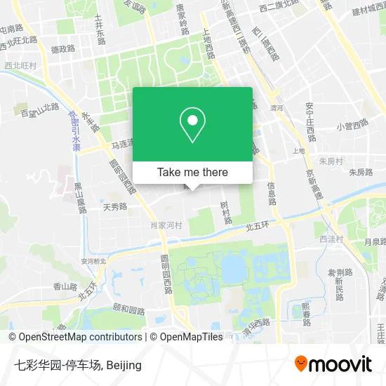 七彩华园-停车场 map