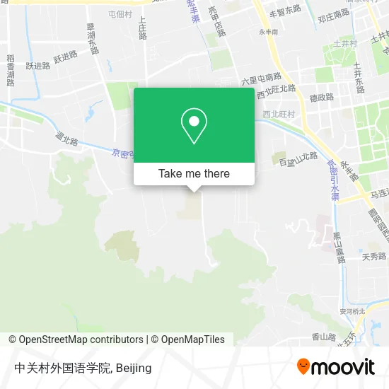 中关村外国语学院 map