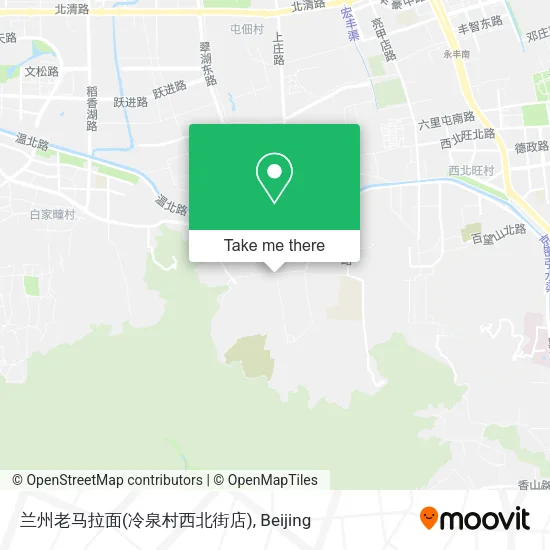 兰州老马拉面(冷泉村西北街店) map