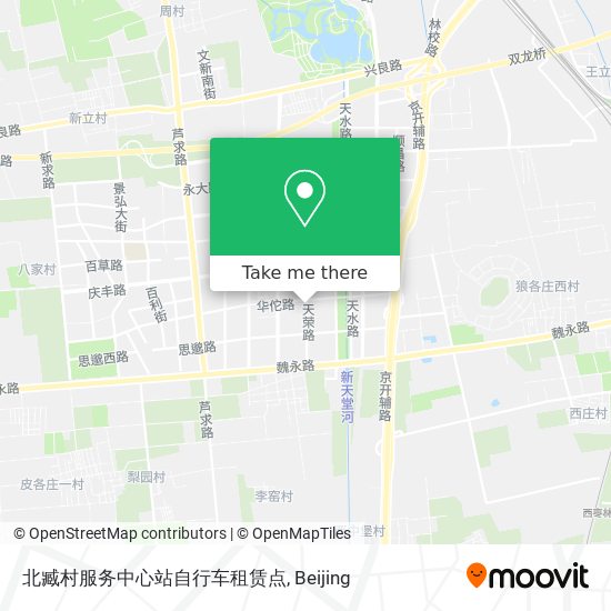北臧村服务中心站自行车租赁点 map