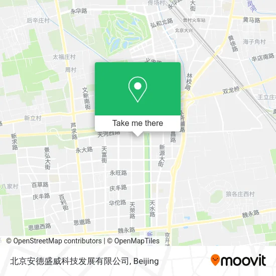 北京安德盛威科技发展有限公司 map