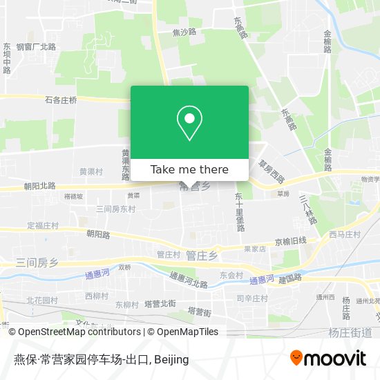燕保·常营家园停车场-出口 map
