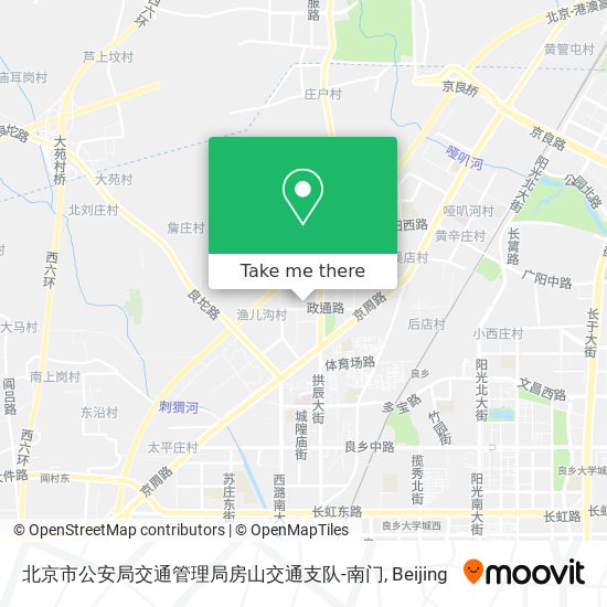 北京市公安局交通管理局房山交通支队-南门 map