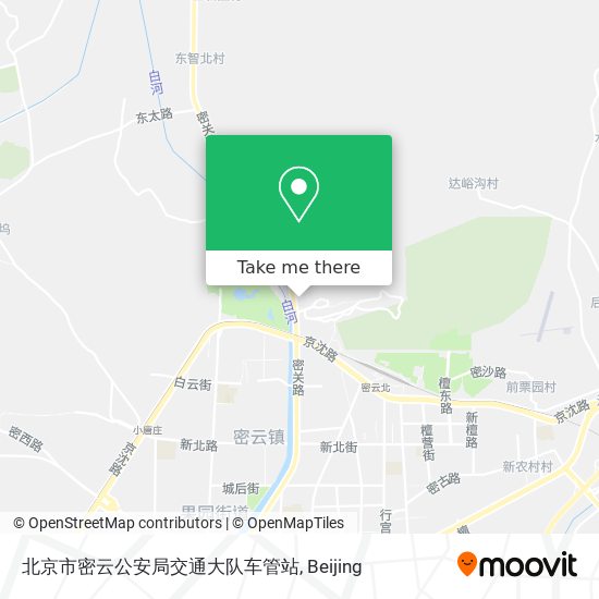 北京市密云公安局交通大队车管站 map