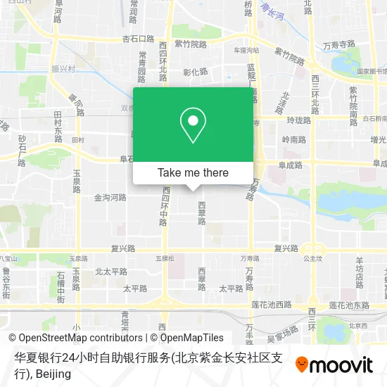 华夏银行24小时自助银行服务(北京紫金长安社区支行) map