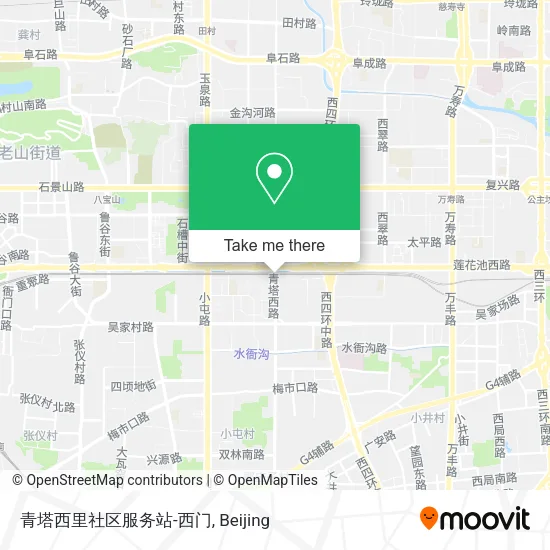 青塔西里社区服务站-西门 map