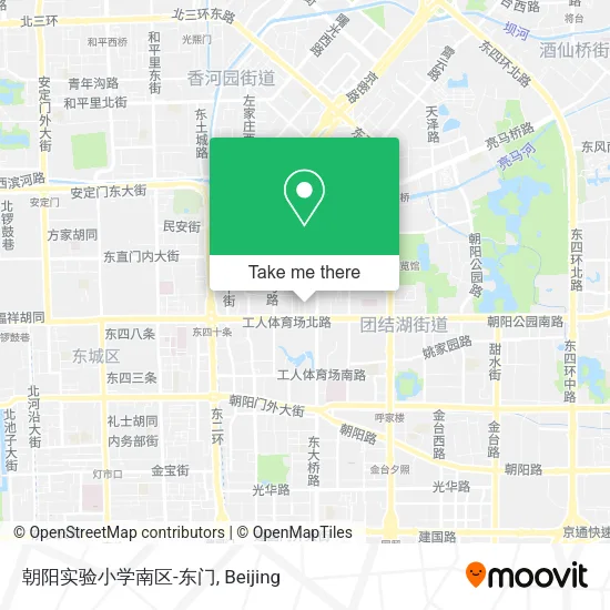 朝阳实验小学南区-东门 map