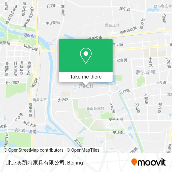 北京奥凯特家具有限公司 map