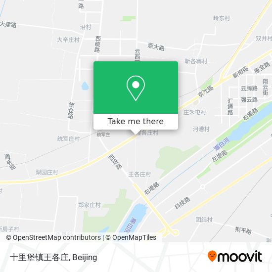 十里堡镇王各庄 map