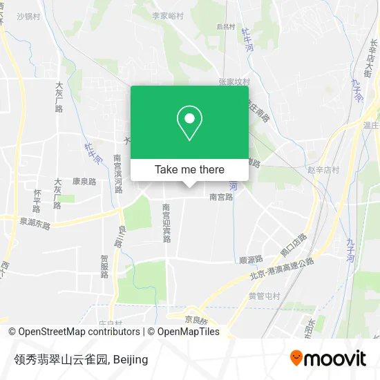 领秀翡翠山云雀园 map