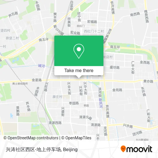兴涛社区西区-地上停车场 map