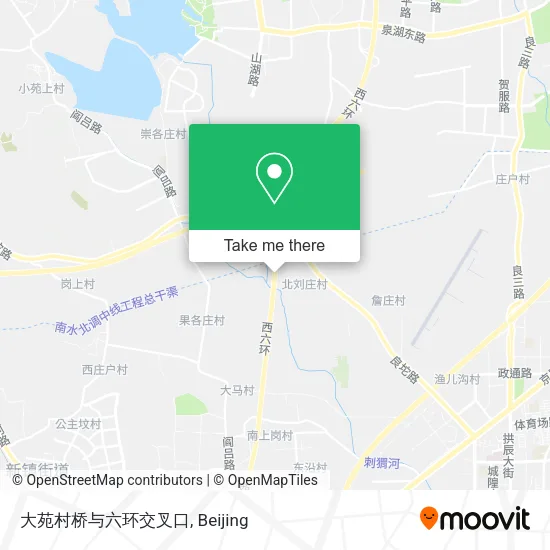大苑村桥与六环交叉口 map