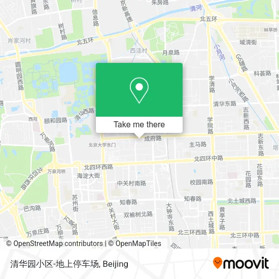 清华园小区-地上停车场 map