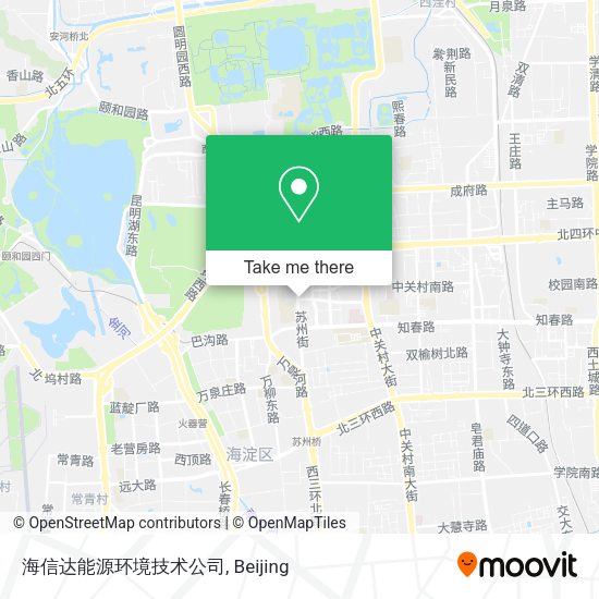 海信达能源环境技术公司 map