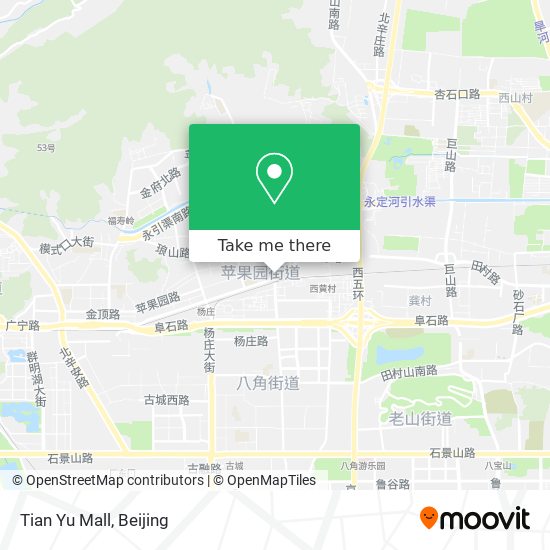 Tian Yu Mall map