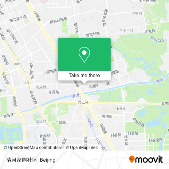 清河家园社区 map