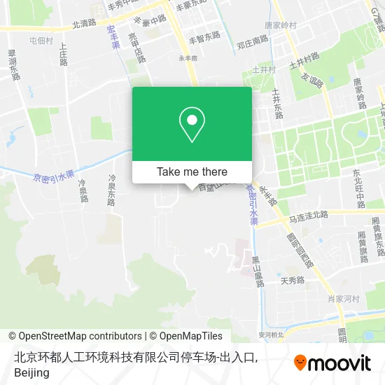 北京环都人工环境科技有限公司停车场-出入口 map