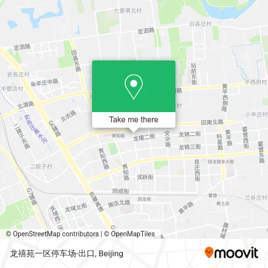 龙禧苑一区停车场-出口 map