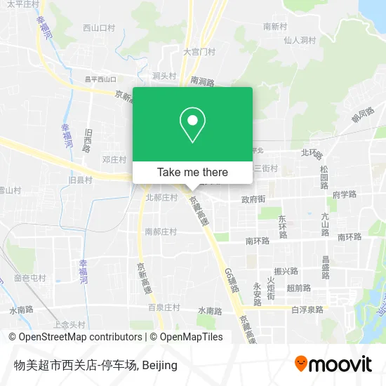 物美超市西关店-停车场 map