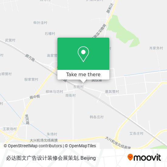 必达图文广告设计装修会展策划 map