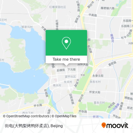 街电(大鸭梨烤鸭怀柔店) map