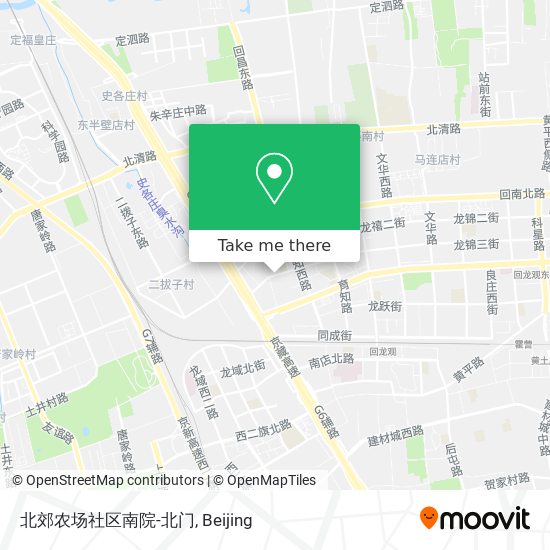 北郊农场社区南院-北门 map