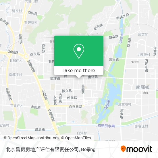 北京昌房房地产评估有限责任公司 map