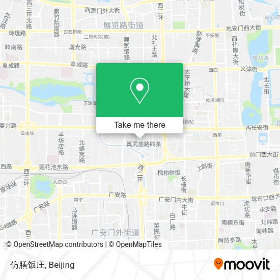 仿膳饭庄 map